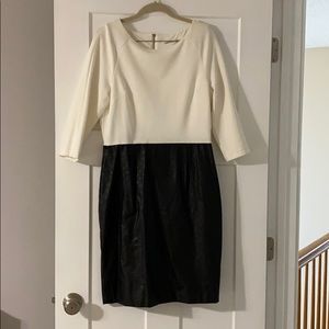 Calvin Klein leather like dress